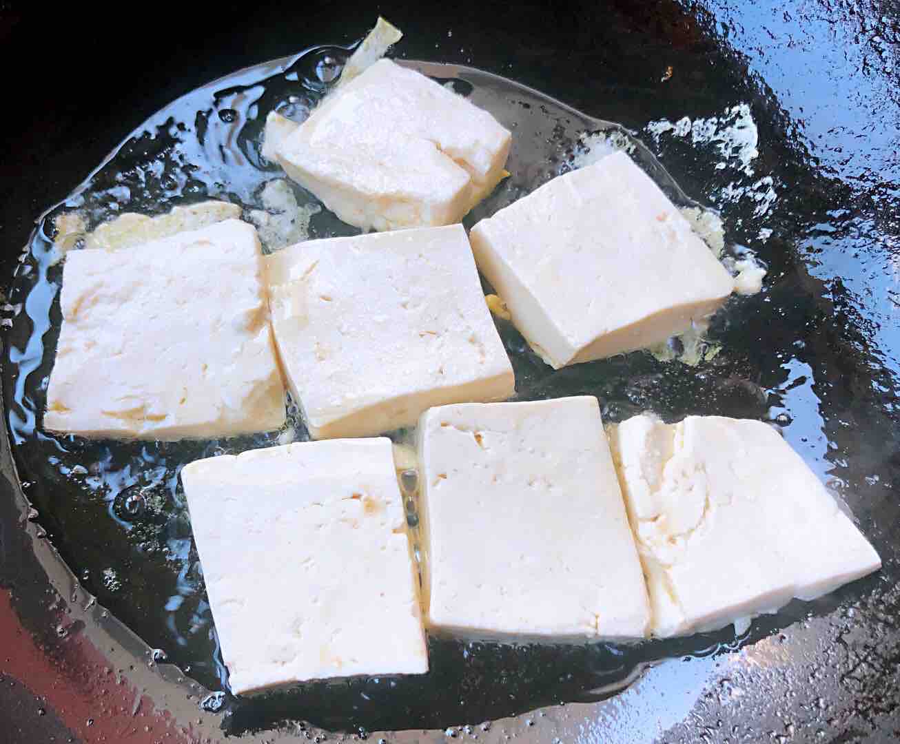 照燒三文魚煎豆腐的做法-家常味煎菜譜