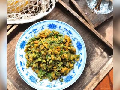 香椿頭炒雞蛋的做法-家常味炒菜譜