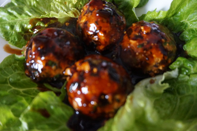 沒有豬肉的株肉獅子頭的做法-醬香味燉菜譜