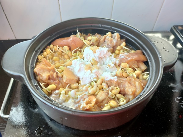 豬腳燉黃豆芽的做法-家常味燉菜譜