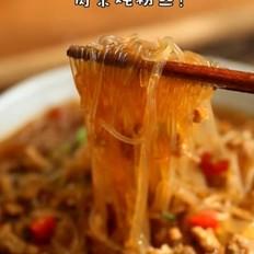 肉末燉粉絲的做法-咸鮮味燉菜譜