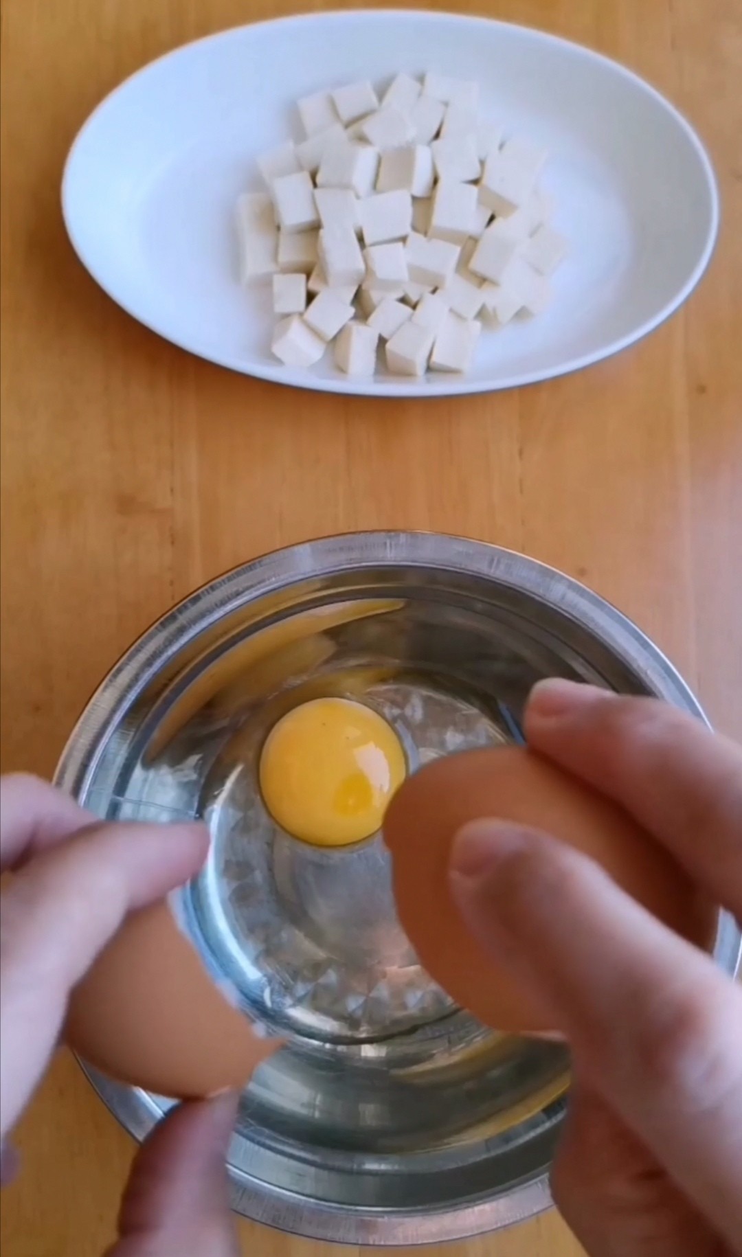 嫩豆腐與雞蛋的完美碰撞的做法-咸鮮味蒸菜譜