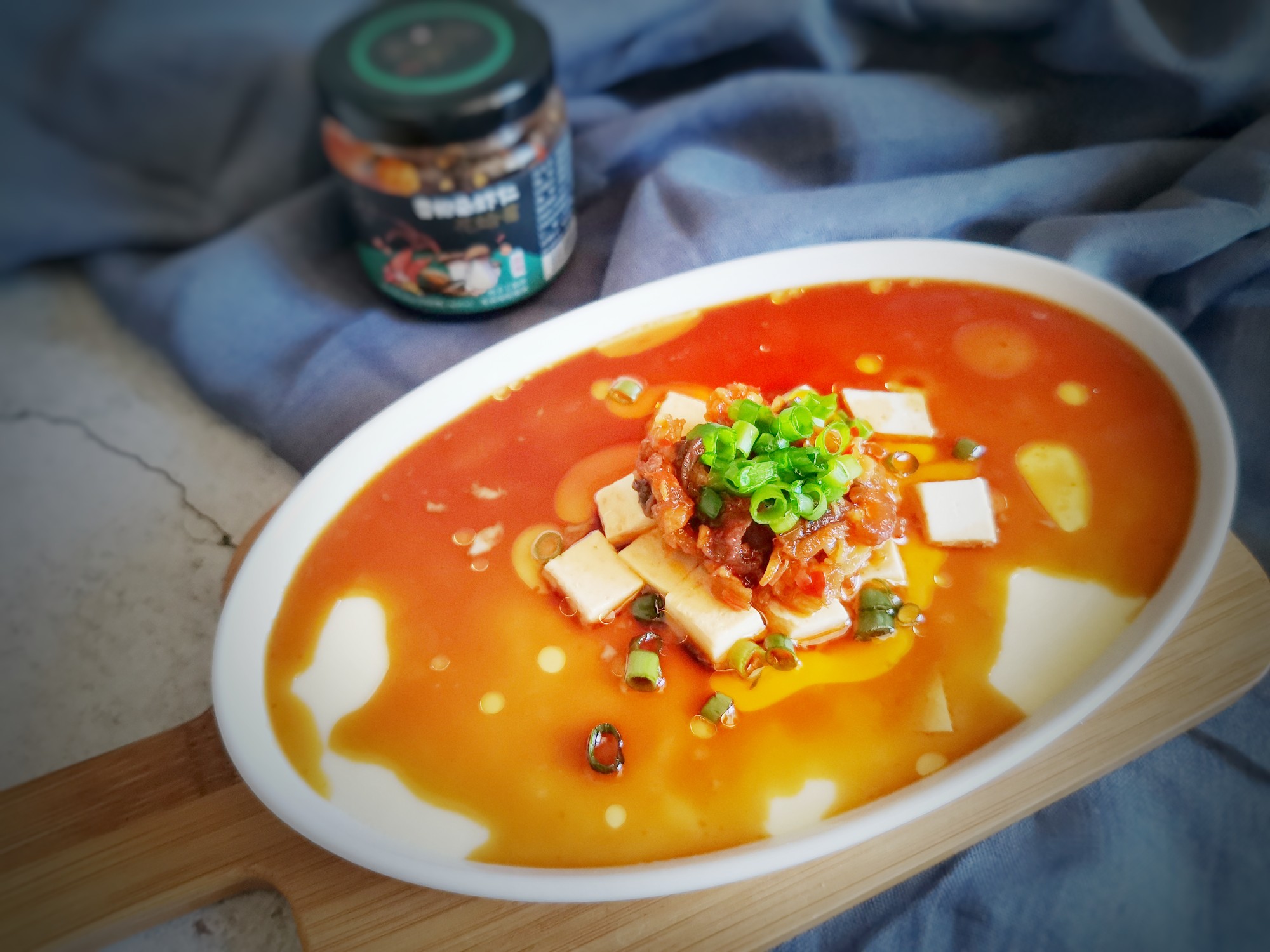 嫩豆腐與雞蛋的完美碰撞的做法-咸鮮味蒸菜譜