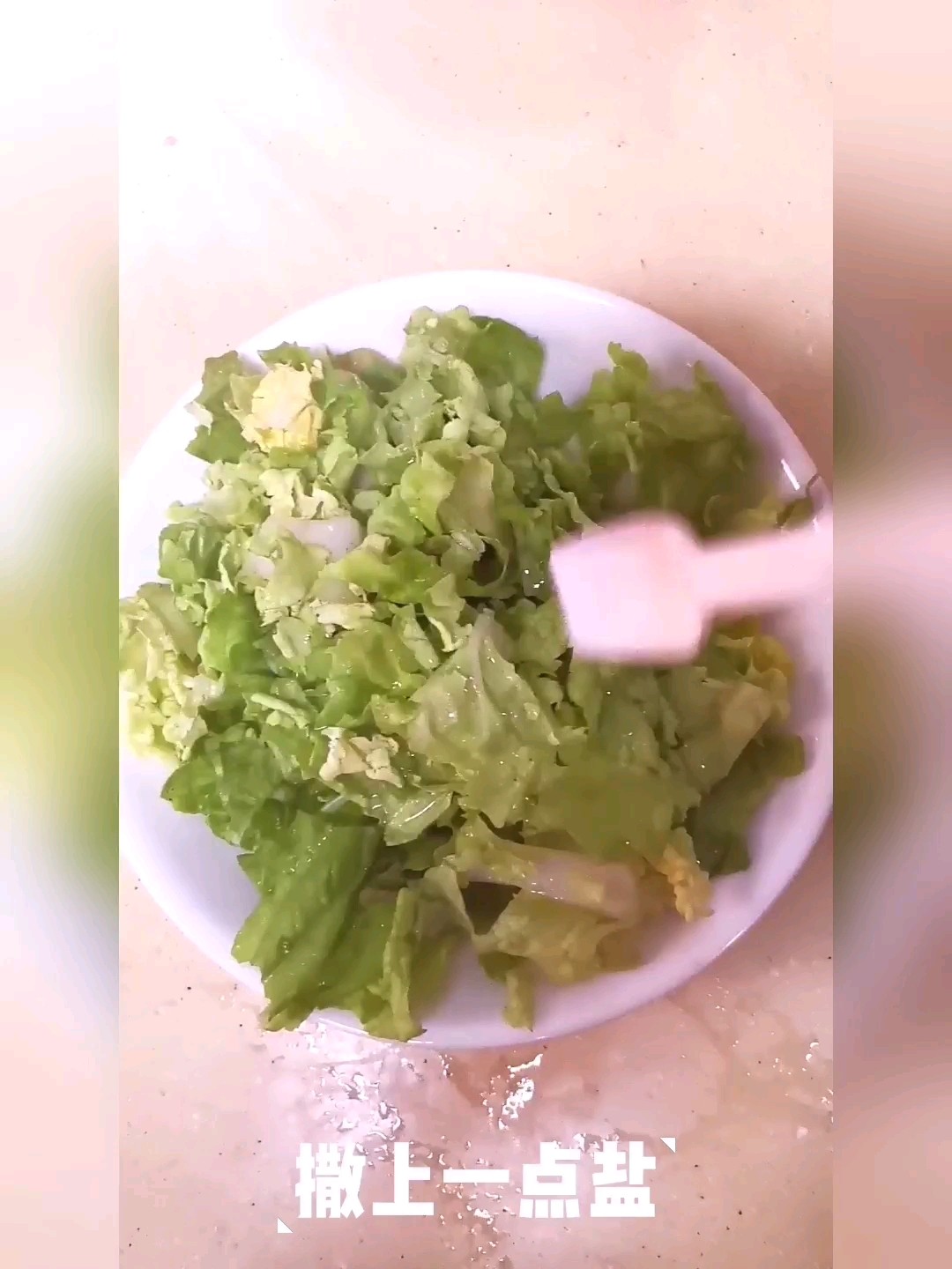 微波爐炒小白菜的做法-家常味微波菜譜