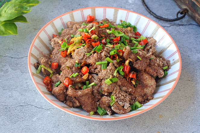 黑麥粉蒸雞肉的做法-家常味蒸菜譜