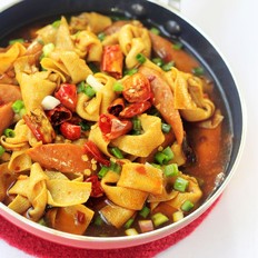 香辣千張結的做法-家常味燒菜譜