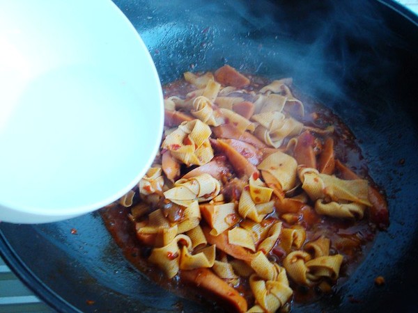 香辣千張結的做法-家常味燒菜譜