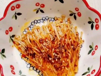 蒜蓉烤金針菇的做法-蒜香味烤菜譜