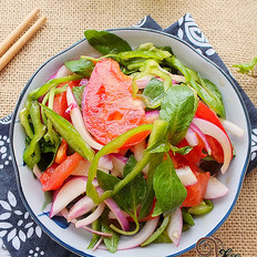 新疆老虎菜的做法-咸鮮味拌菜譜