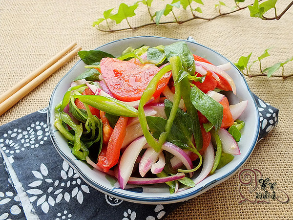 新疆老虎菜的做法-咸鮮味拌菜譜