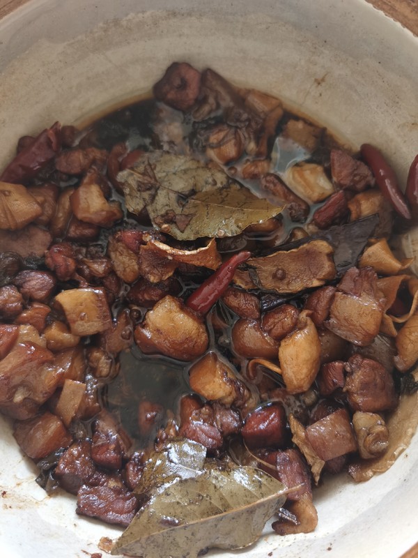 鹵蛋紅燒肉的做法-咸鮮味燜菜譜