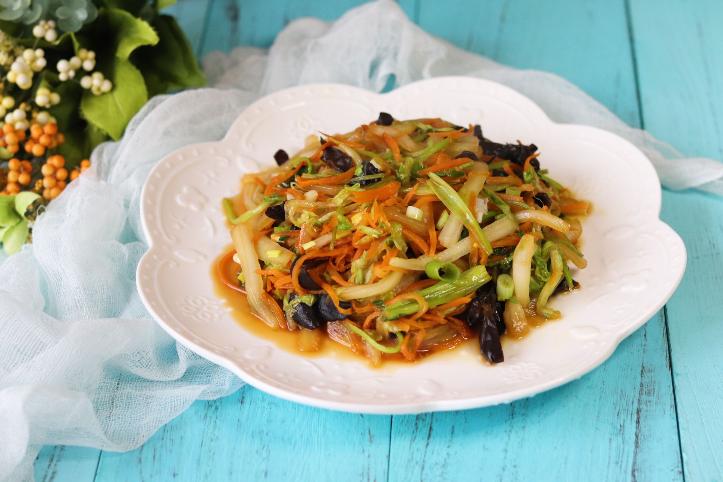 素菜小炒的做法-家常味炒菜譜