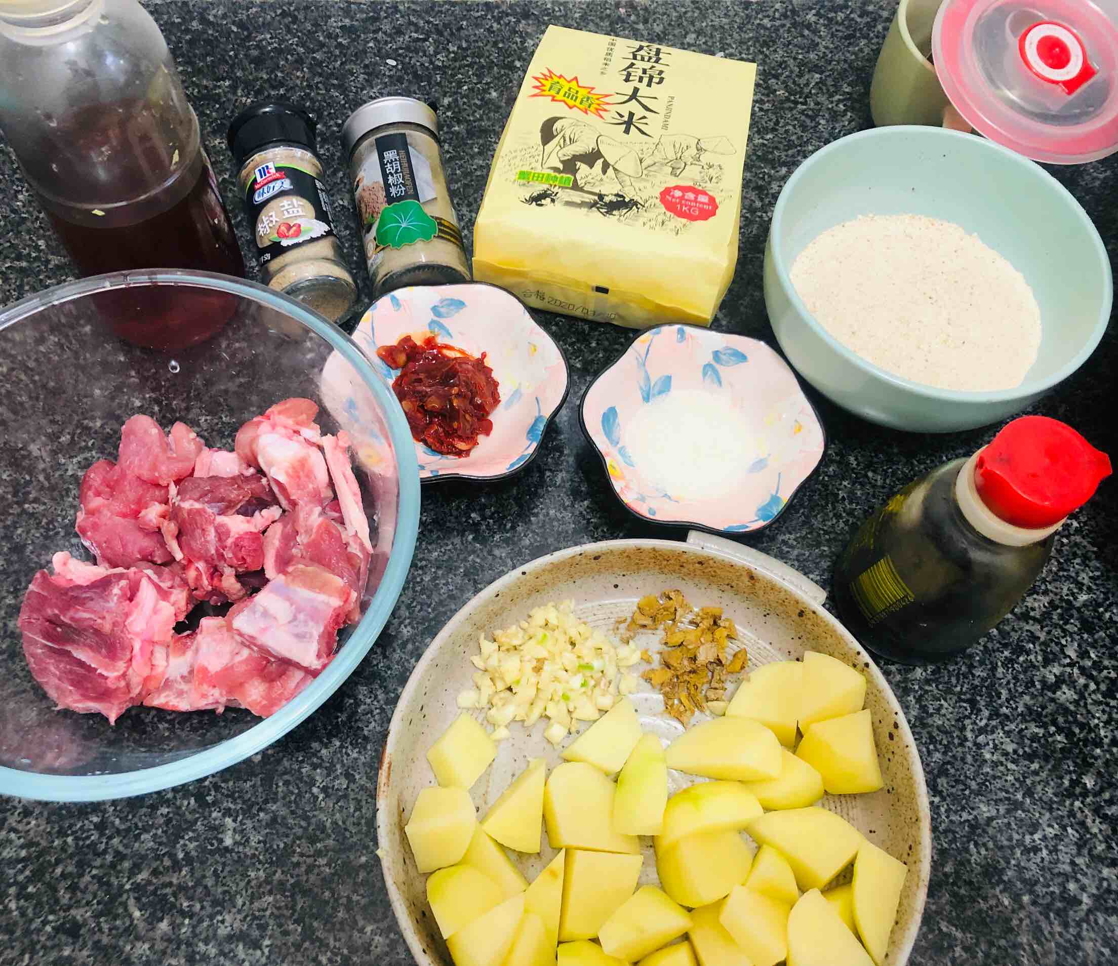 粉蒸排骨的做法-香辣味蒸菜譜