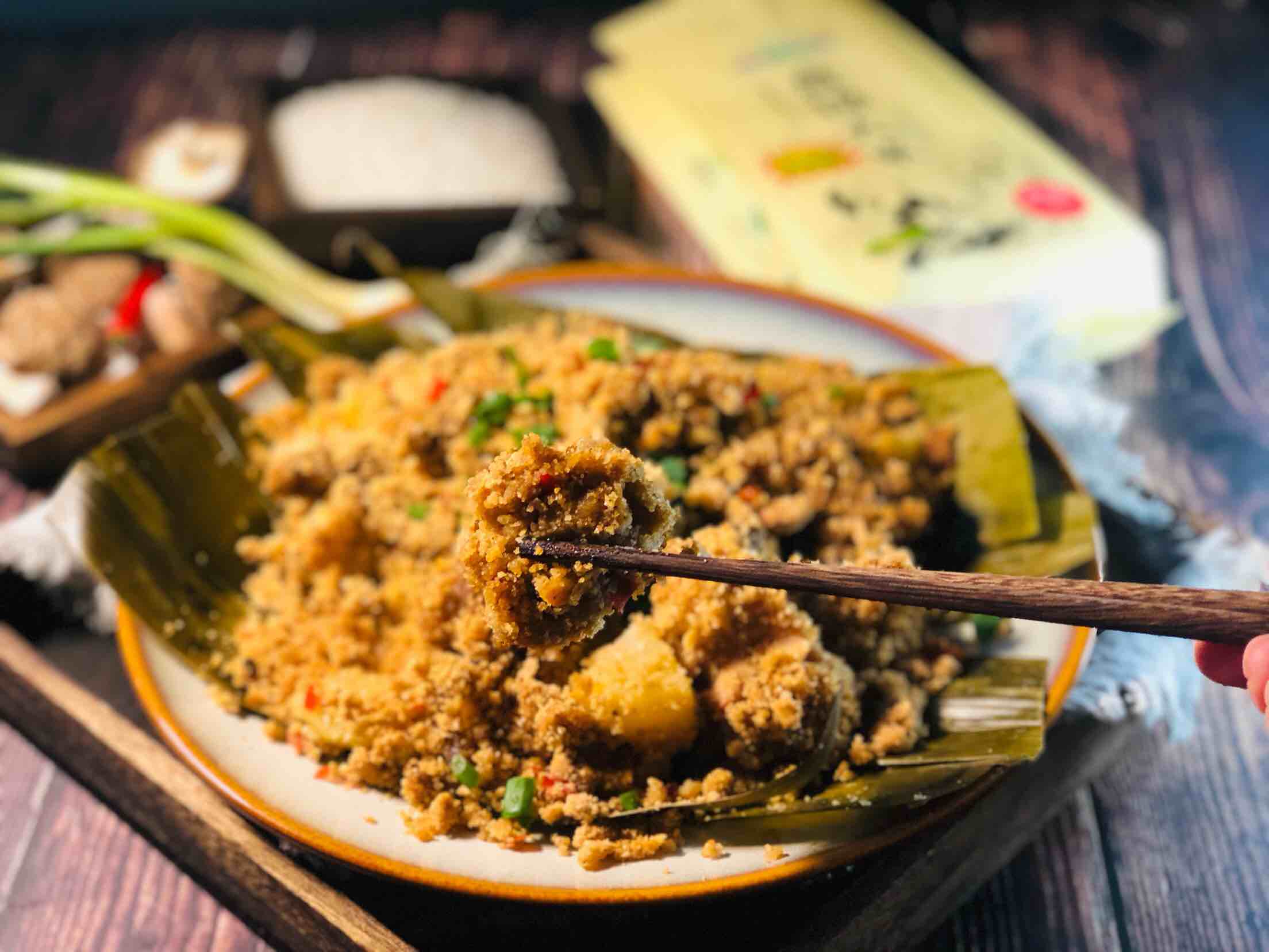 粉蒸排骨的做法-香辣味蒸菜譜