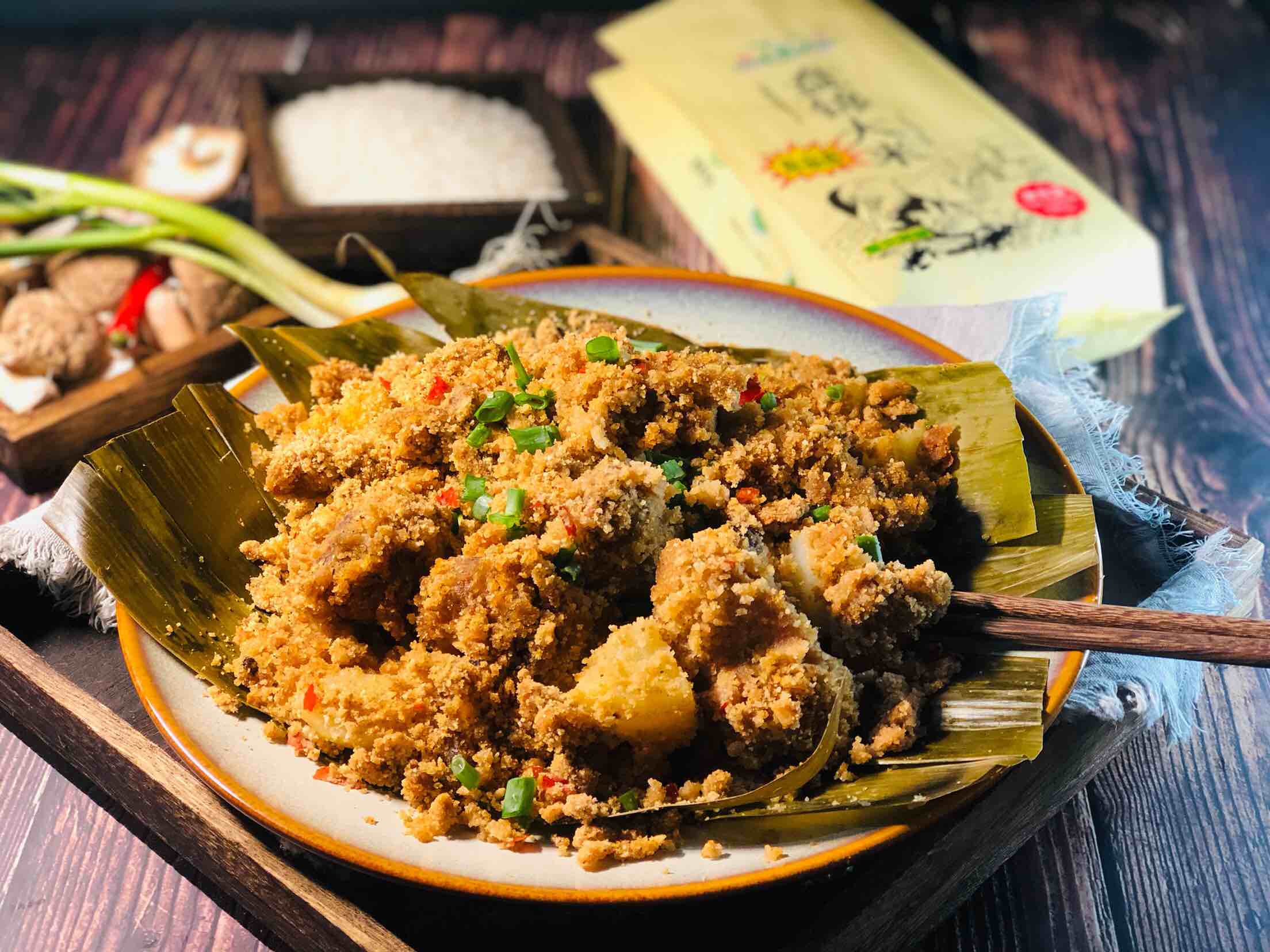 粉蒸排骨的做法-香辣味蒸菜譜