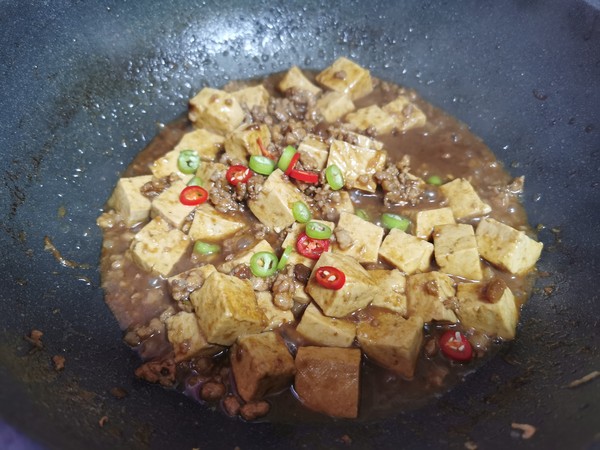醬香肉末豆腐的做法-咸鮮味炒菜譜