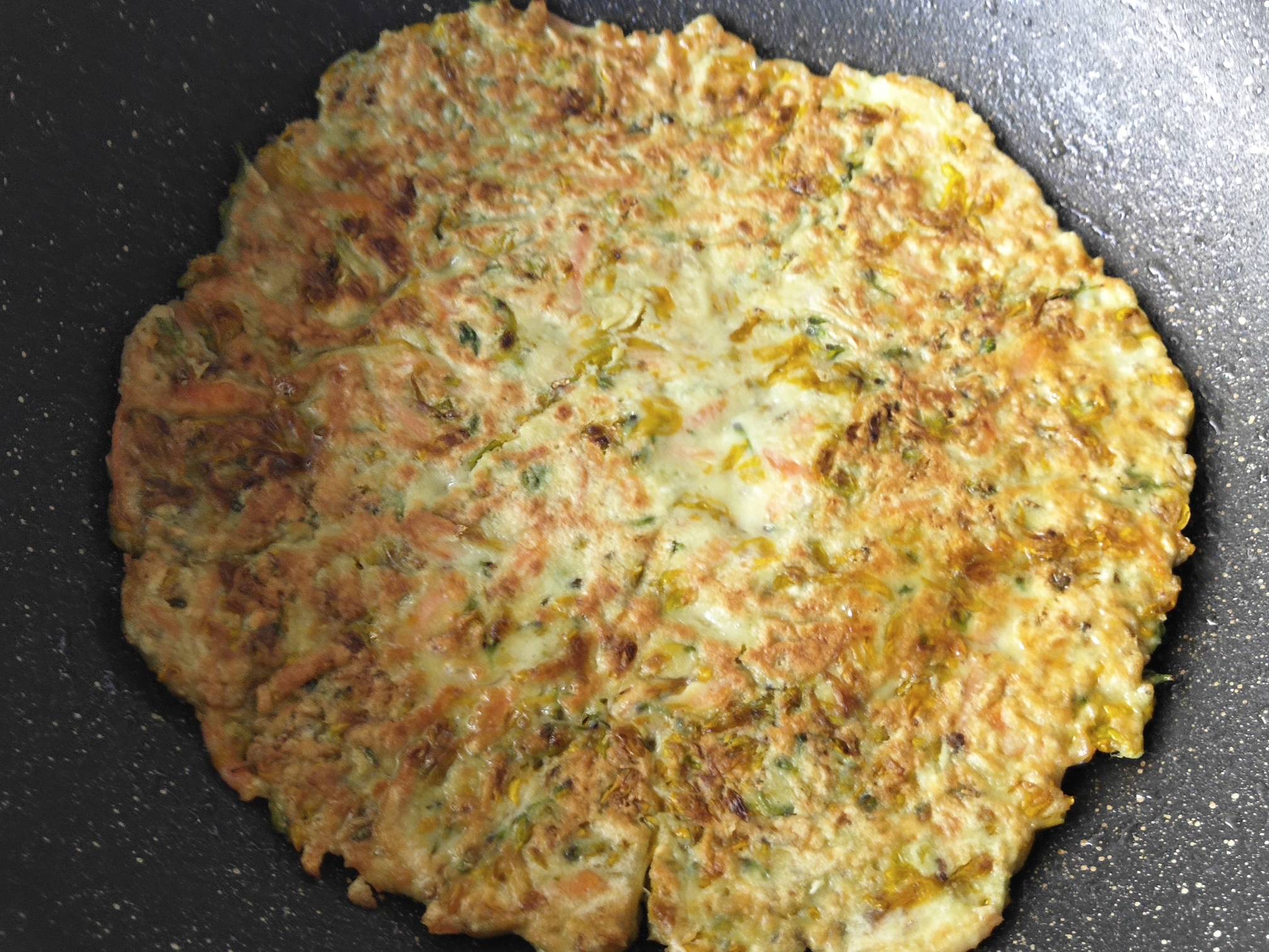 連翹花煎餅的做法-家常味煎菜譜