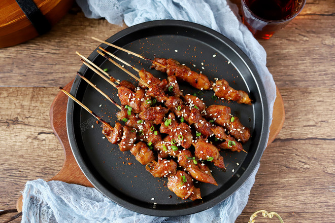 蜜汁雞肉串的做法-家常味烤菜譜