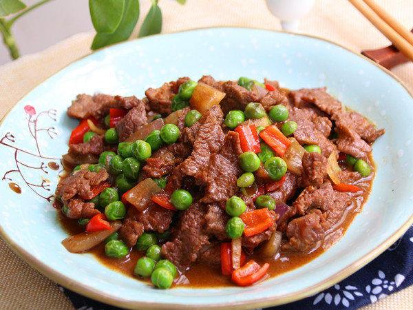 豌豆仁炒牛肉的做法-家常味炒菜譜