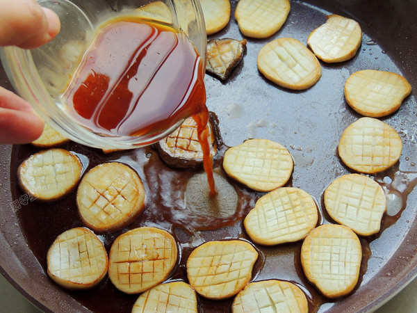 醬汁蝦皮杏鮑菇的做法-家常味燒菜譜