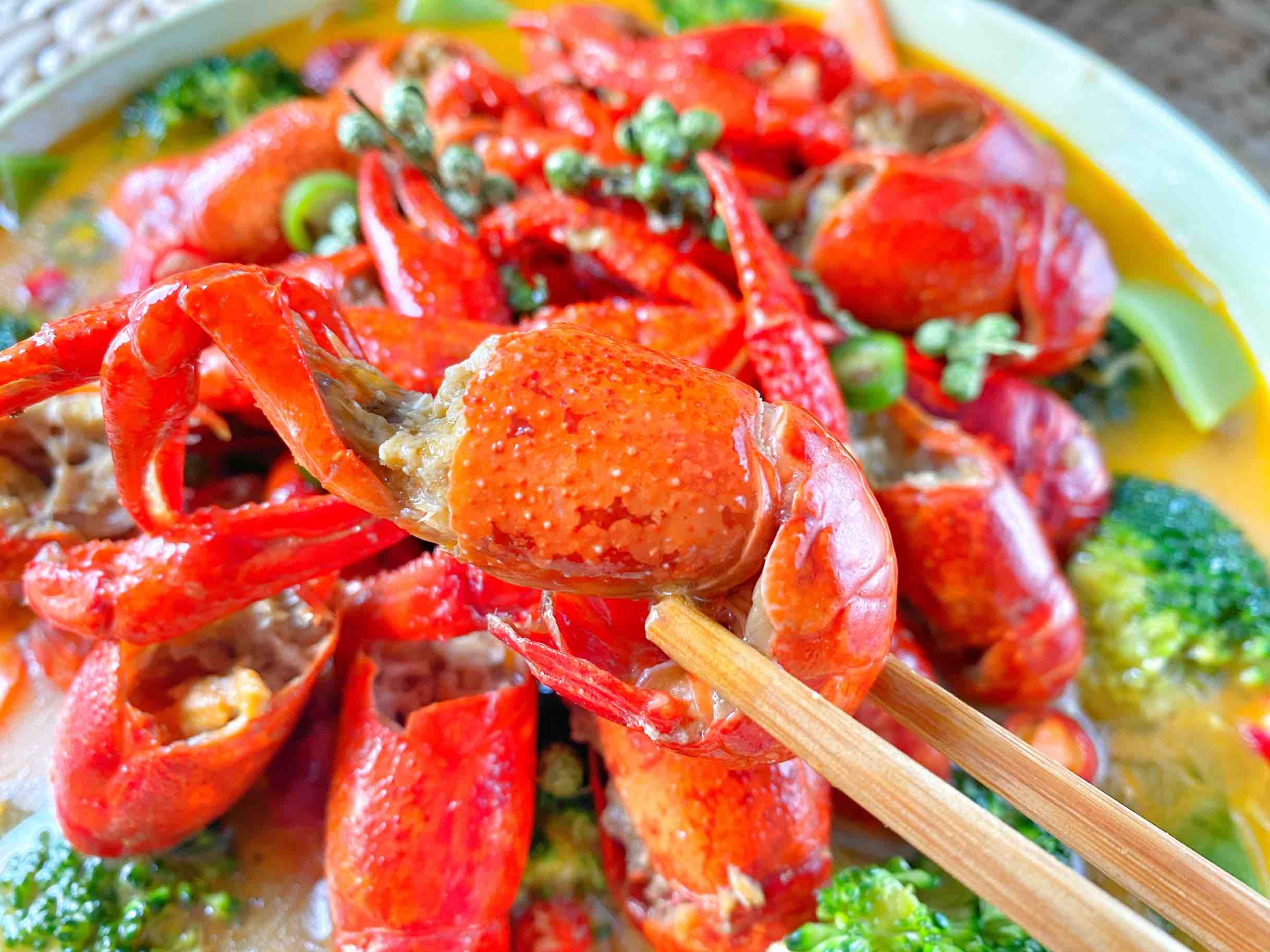 金湯小龍蝦的做法-香辣味燒菜譜