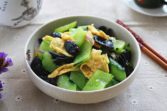 黃瓜雞蛋炒木耳的做法-家常味炒菜譜