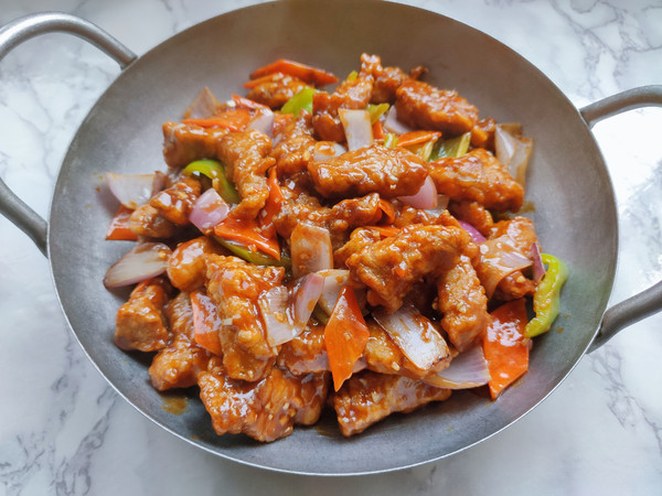 焦溜肉段的做法-家常味炒菜譜
