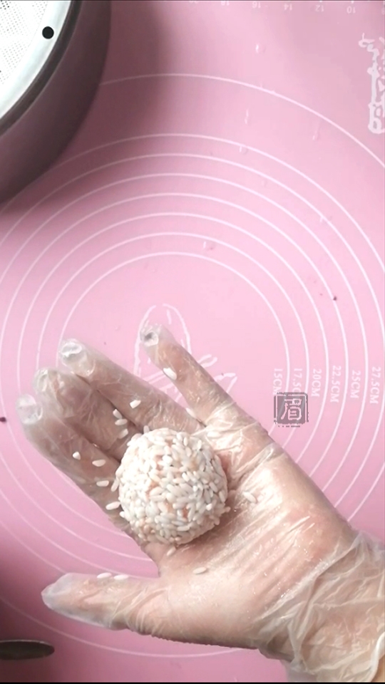 包心米丸子的做法-咸鮮味蒸菜譜