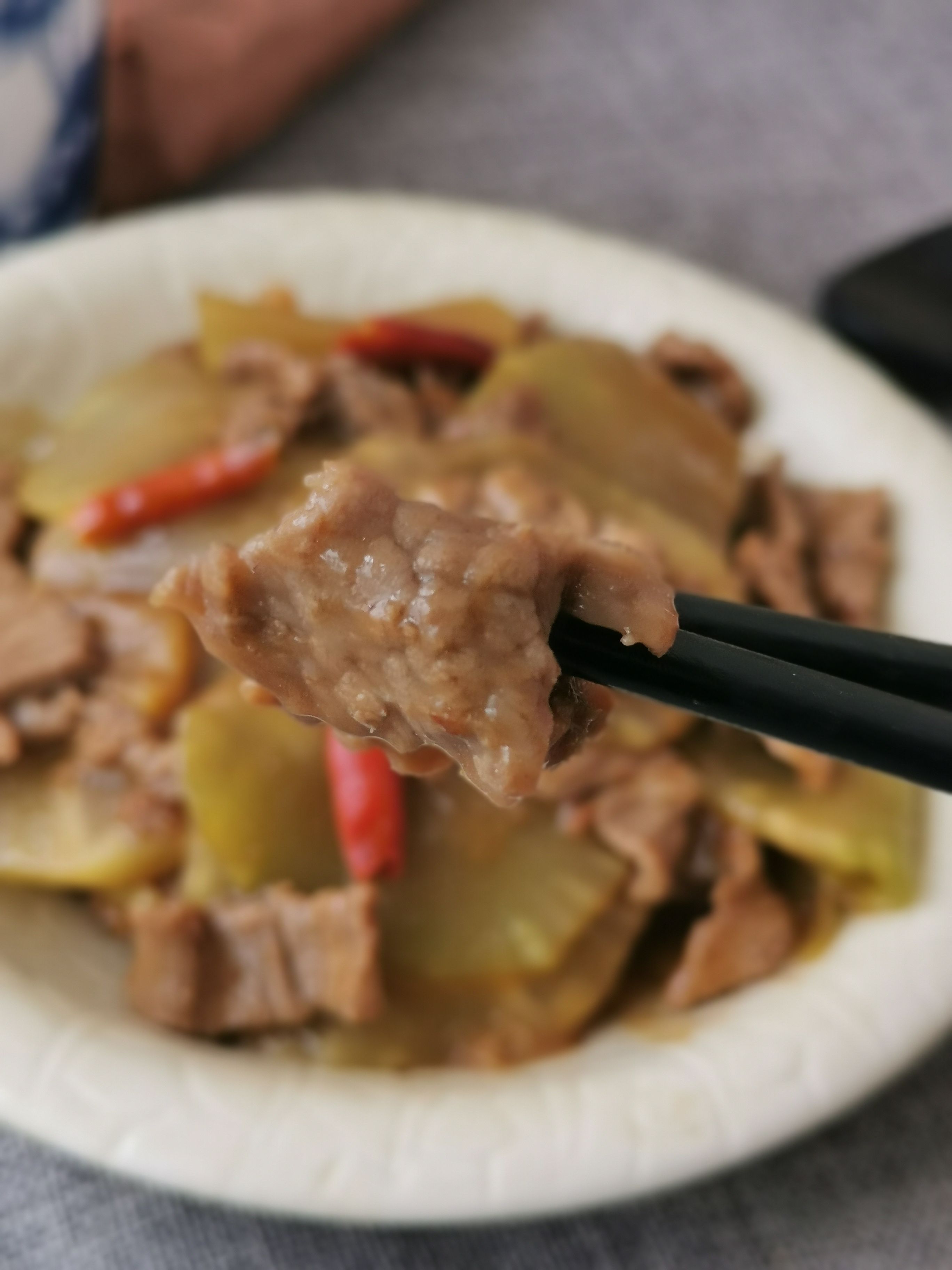 萵筍牛肉片的做法-咸鮮味炒菜譜