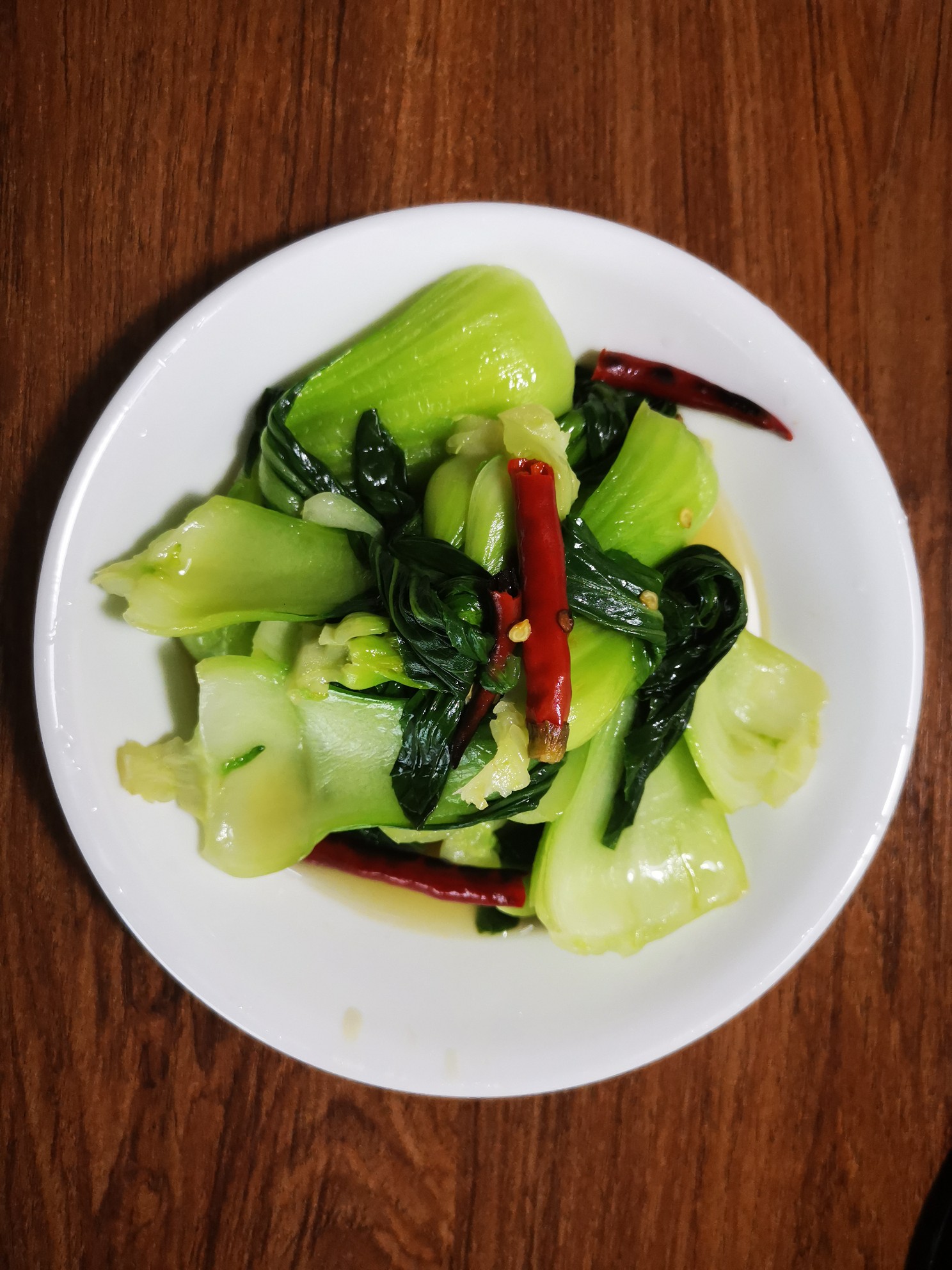 干椒炒小油菜的做法-家常味炒菜譜