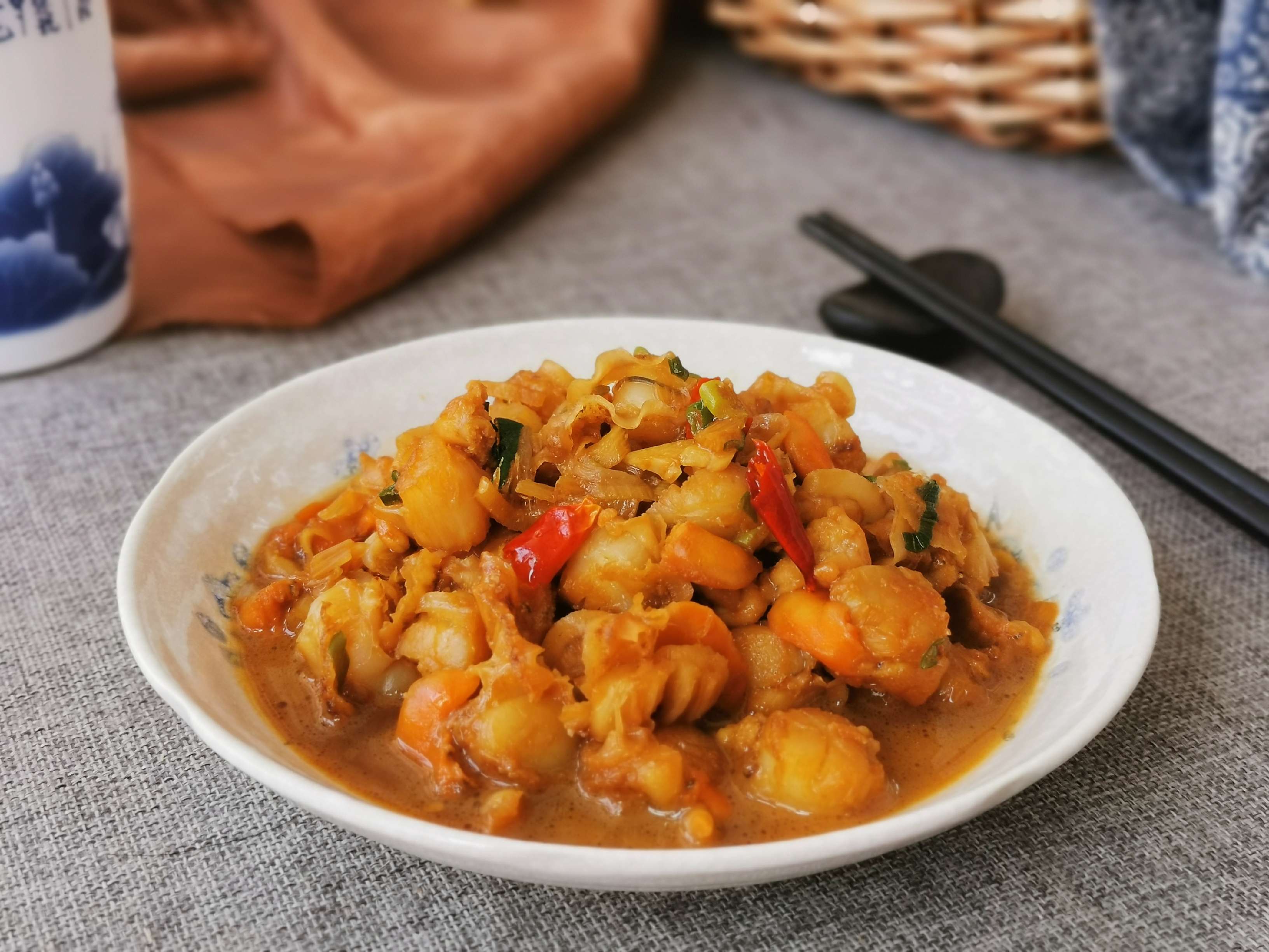 小炒扇貝肉的做法-咸鮮味炒菜譜