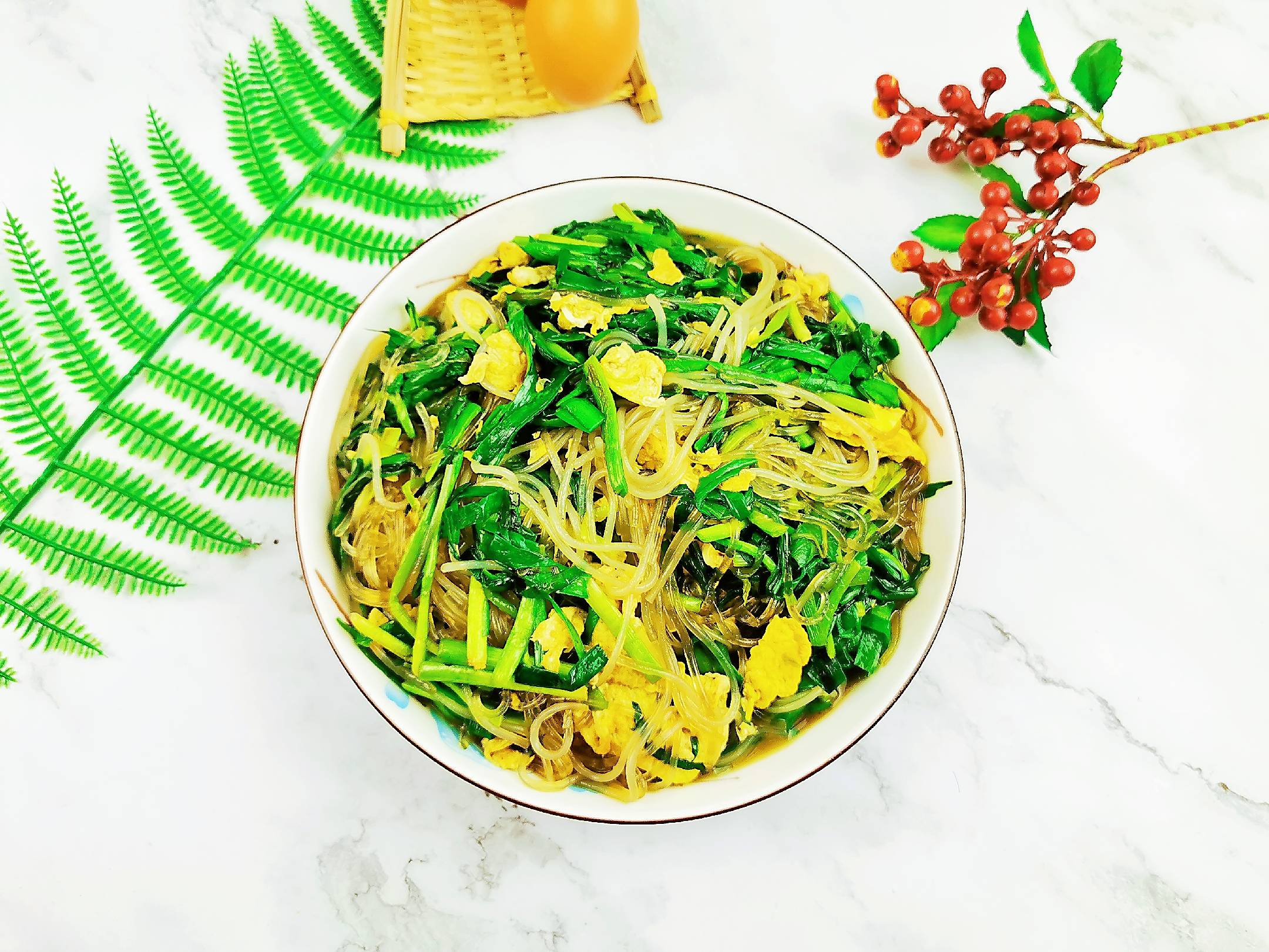 韭菜雞蛋炒粉絲的做法-家常味炒菜譜