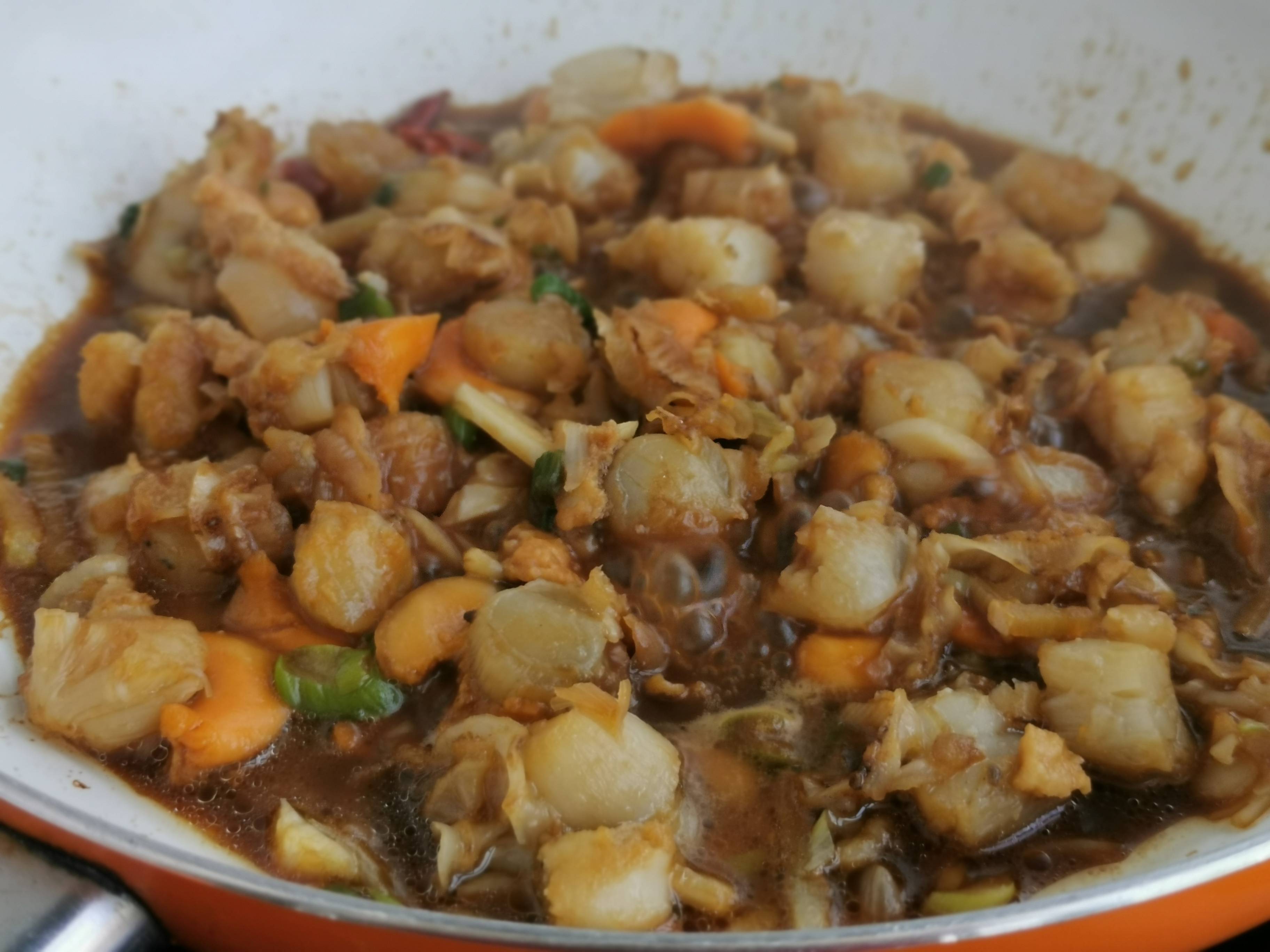 小炒扇貝肉的做法-咸鮮味炒菜譜