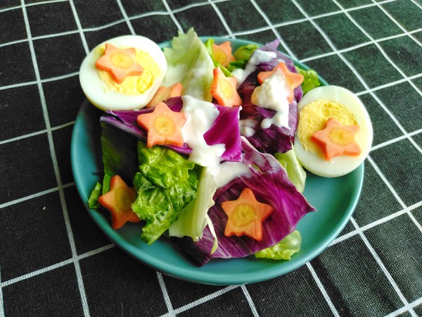 雞蛋蔬菜沙拉的做法-酸甜味拌菜譜