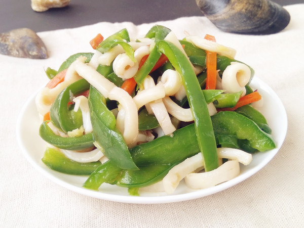 魷魚炒辣椒的做法-咸鮮味炒菜譜