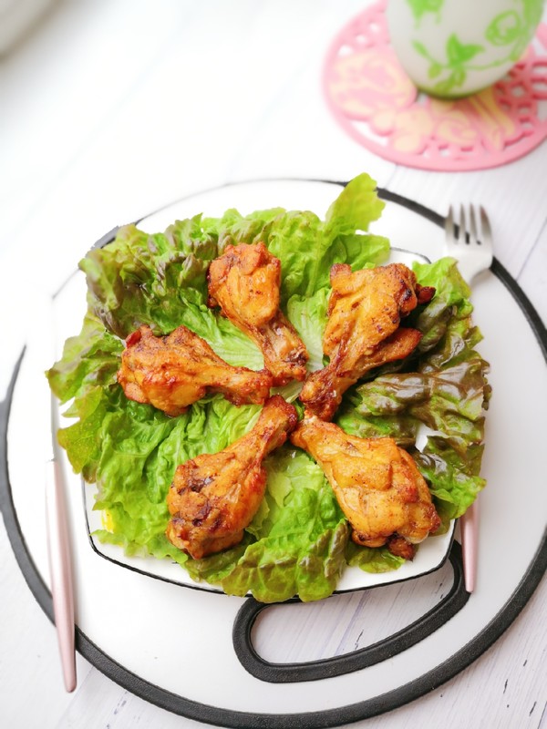 空炸雞腿的做法-香辣味炸菜譜