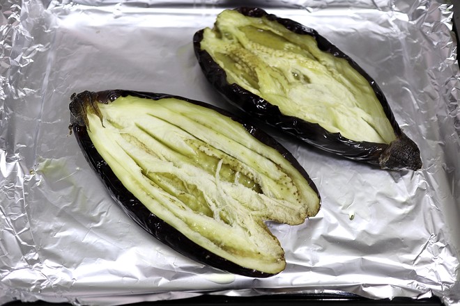 烤肉末茄子的做法-咸鮮味烤菜譜