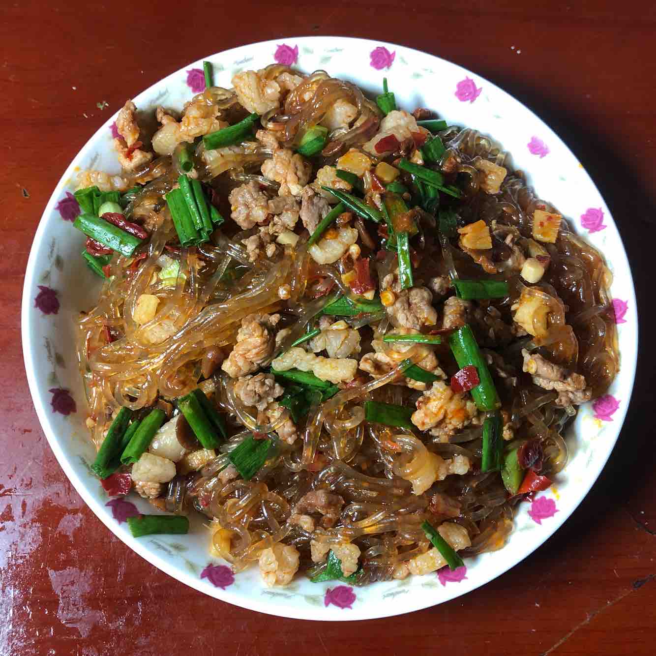 超下飯的螞蟻上樹（紅薯粉條版）的做法-家常味炒菜譜