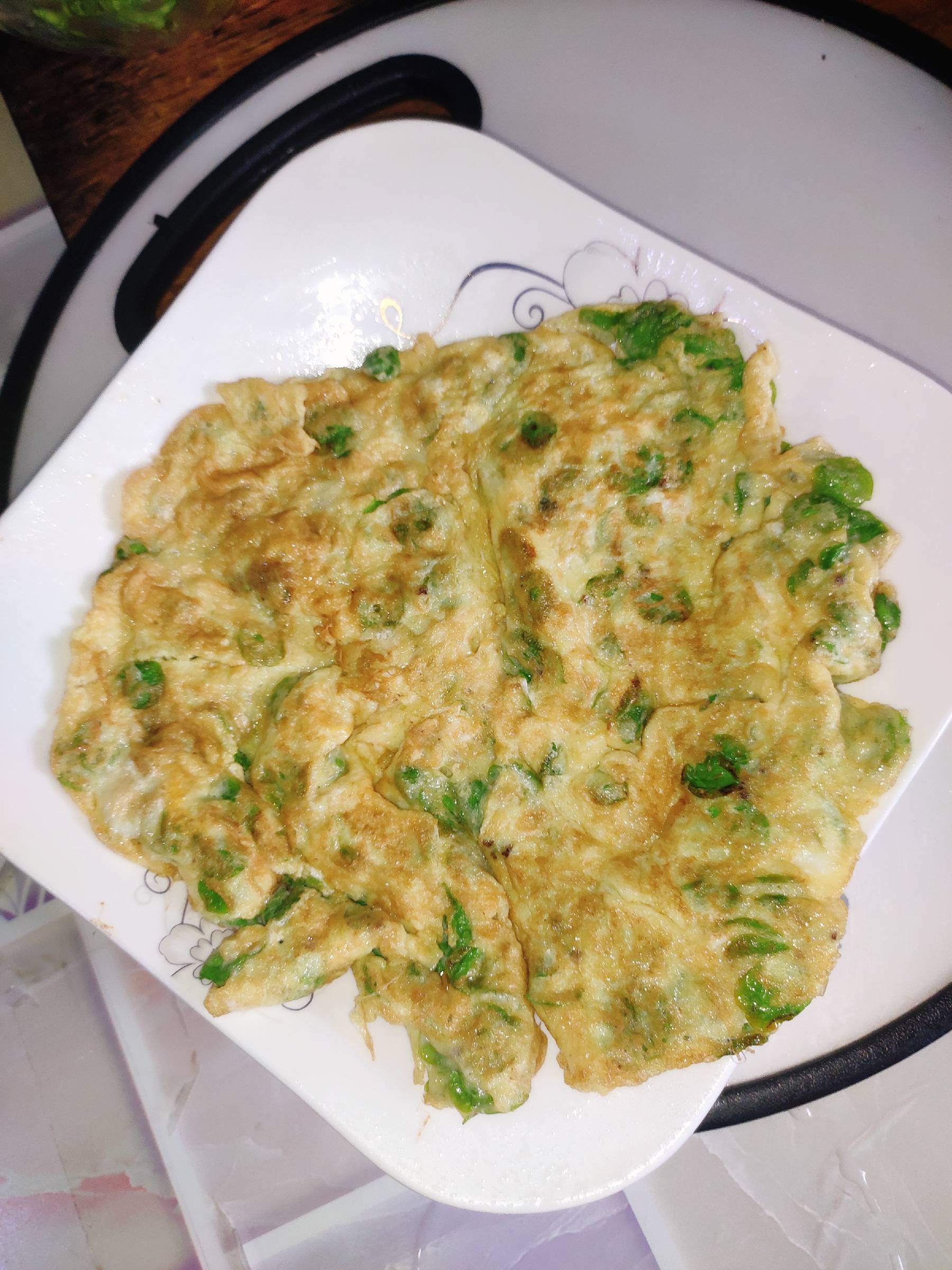 榆樹錢煎蛋的做法-咸鮮味煎菜譜