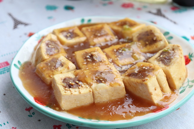 豆腐釀肉的做法-家常味煎菜譜-易網健康養生網 豆腐釀肉的做法-家常味煎菜譜