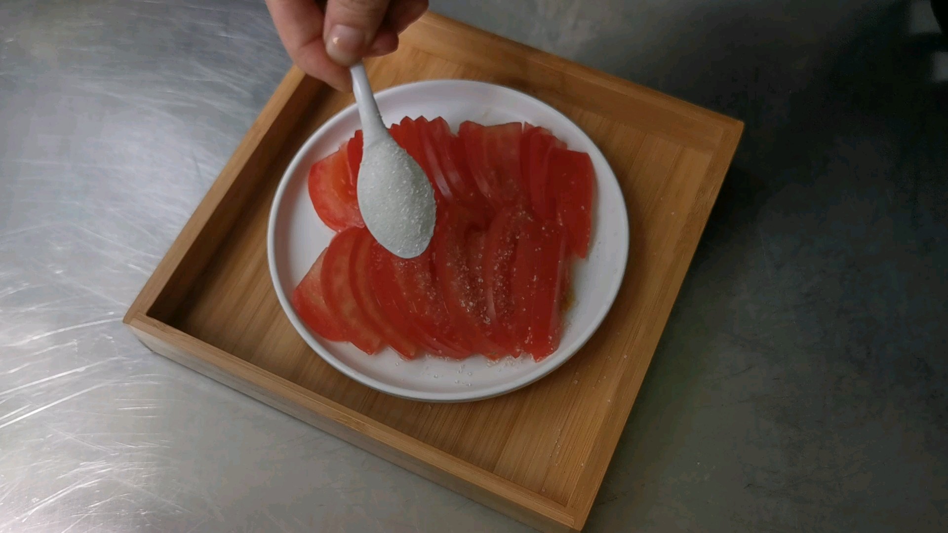 砂糖西紅柿的做法-甜味拌菜譜