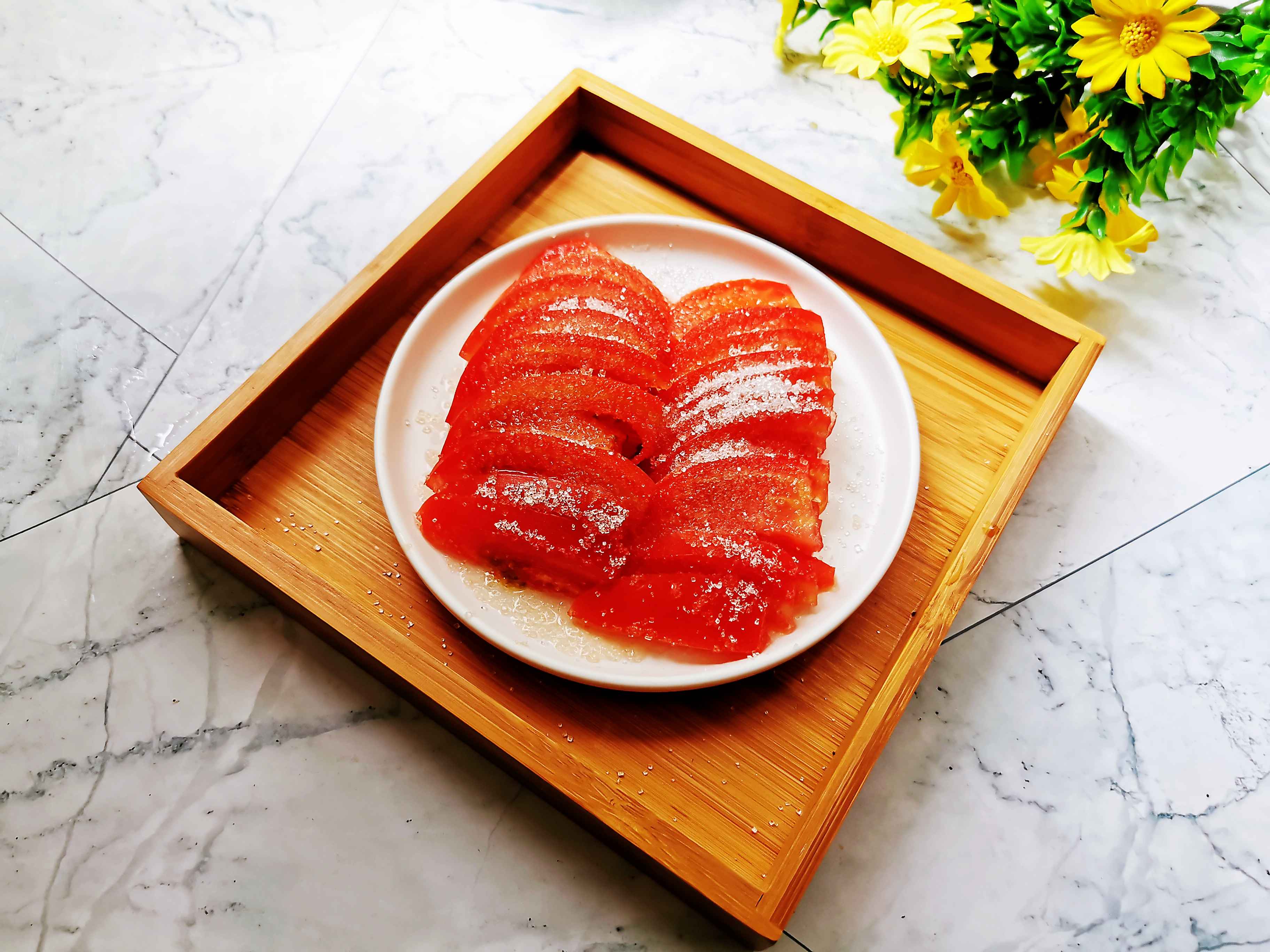 砂糖西紅柿的做法-甜味拌菜譜