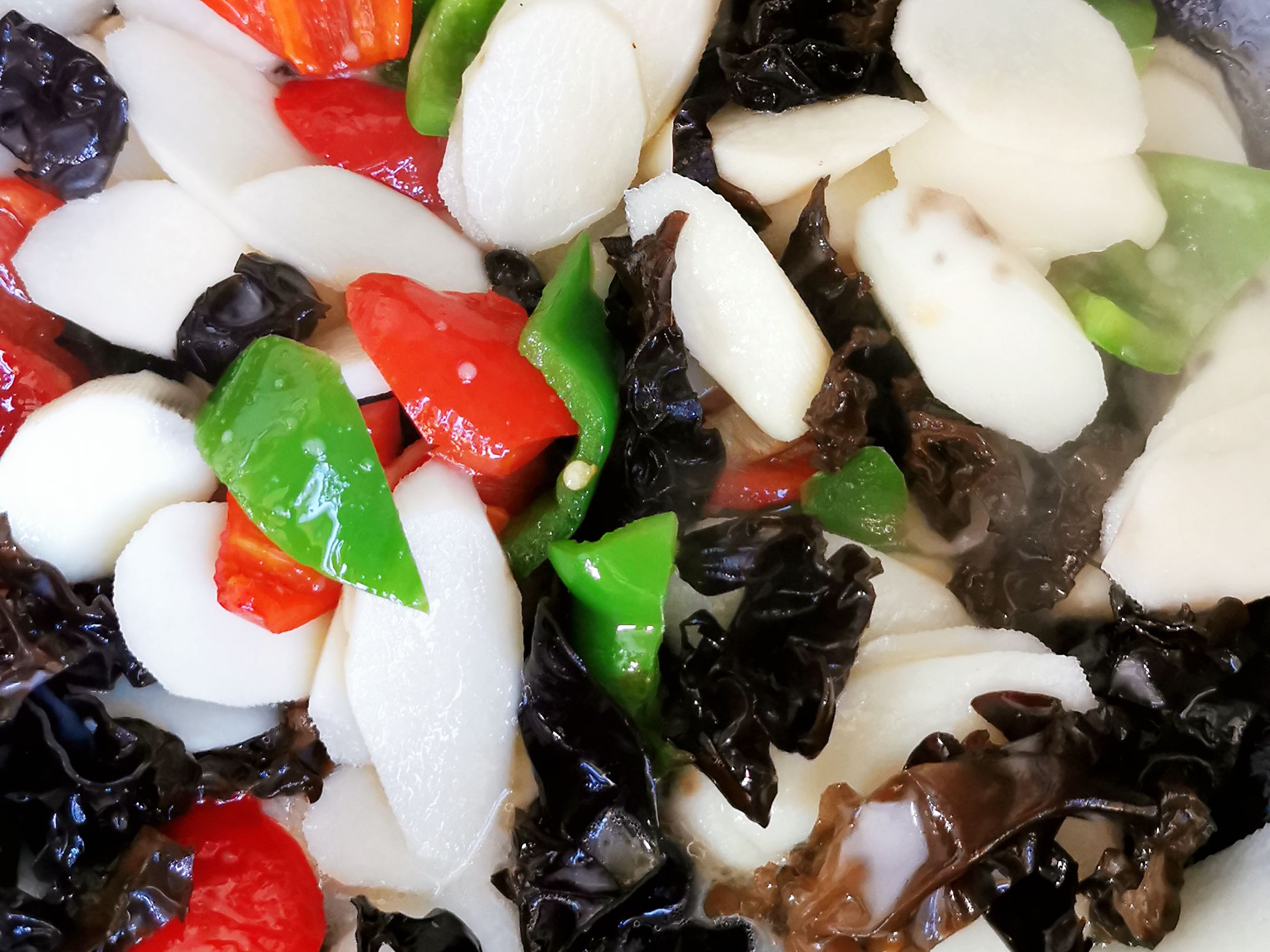 木耳炒山藥的做法-家常味炒菜譜