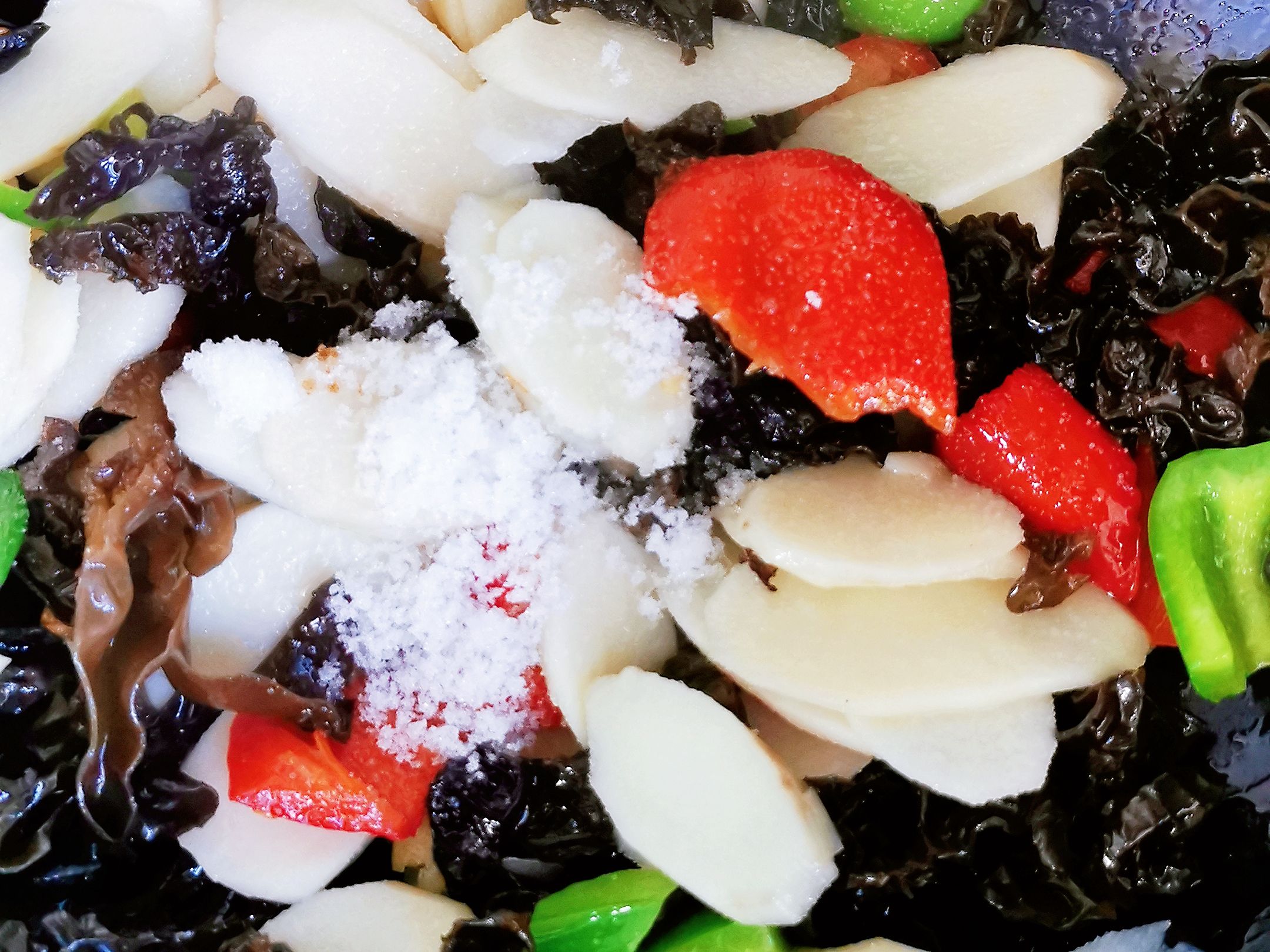 木耳炒山藥的做法-家常味炒菜譜