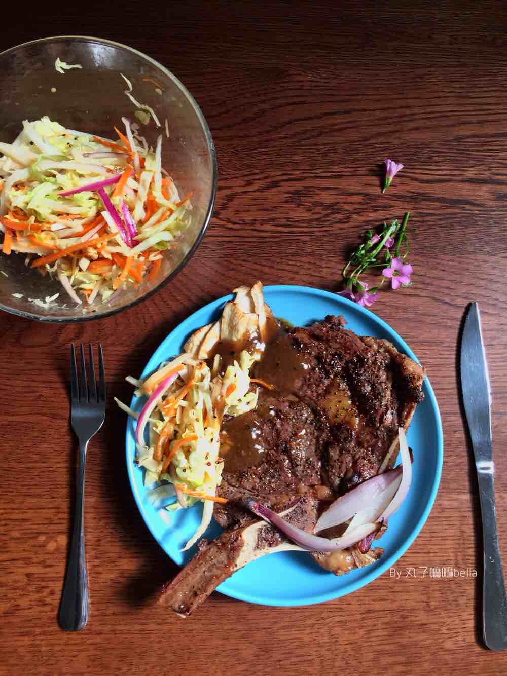 吃草蝦能吃出肉感～～杏鮑菇沙拉的做法-家常味煎菜譜