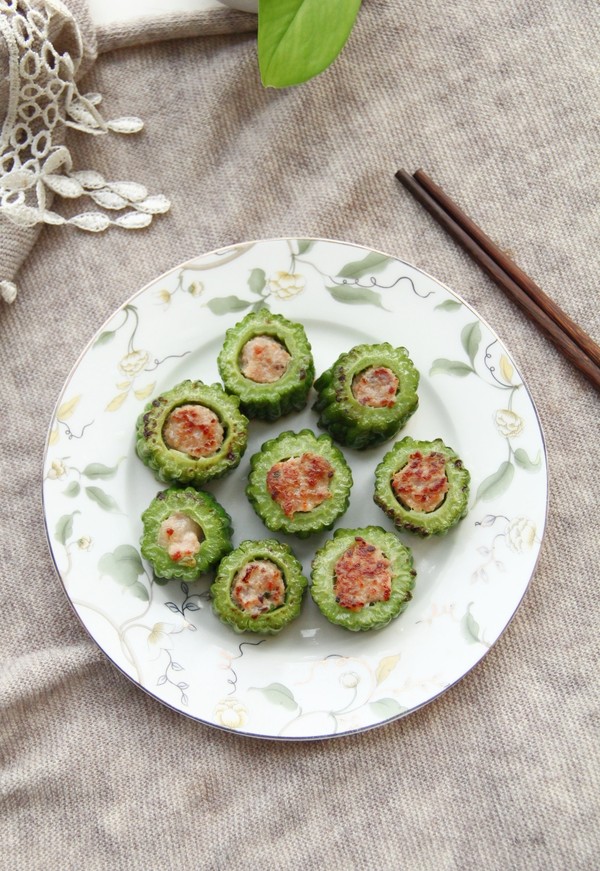 苦瓜釀肉的做法-咸鮮味煎菜譜