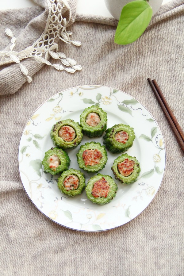 苦瓜釀肉的做法-咸鮮味煎菜譜