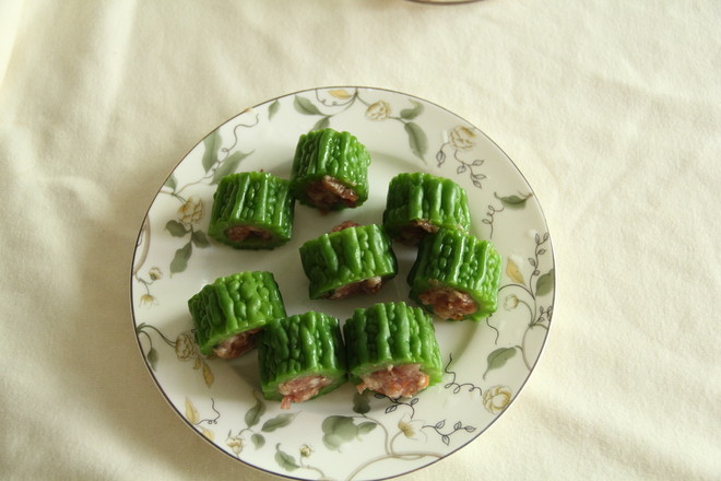 苦瓜釀肉的做法-咸鮮味煎菜譜