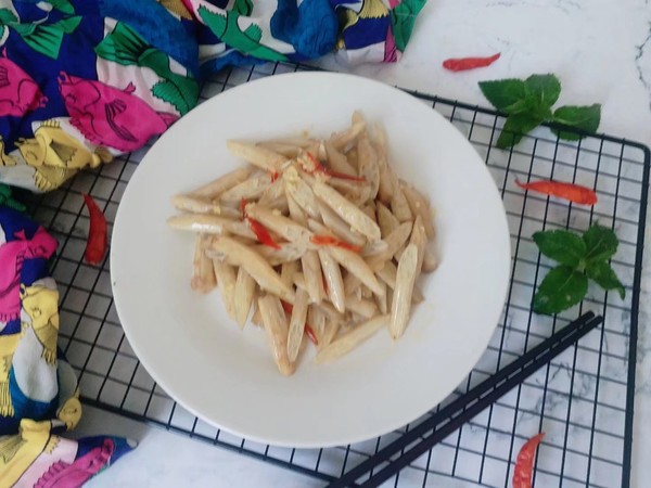 香辣藕帶的做法-香辣味炒菜譜