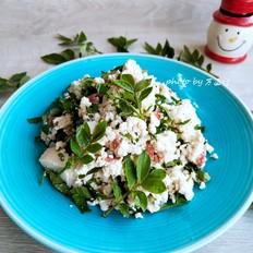 花椒芽拌豆腐的做法-家常味拌菜譜